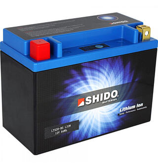 Shido LTX20-BS Lithium ATV/MC/Sn&#248;scooter Batteri L=175=87 H=155 7AH